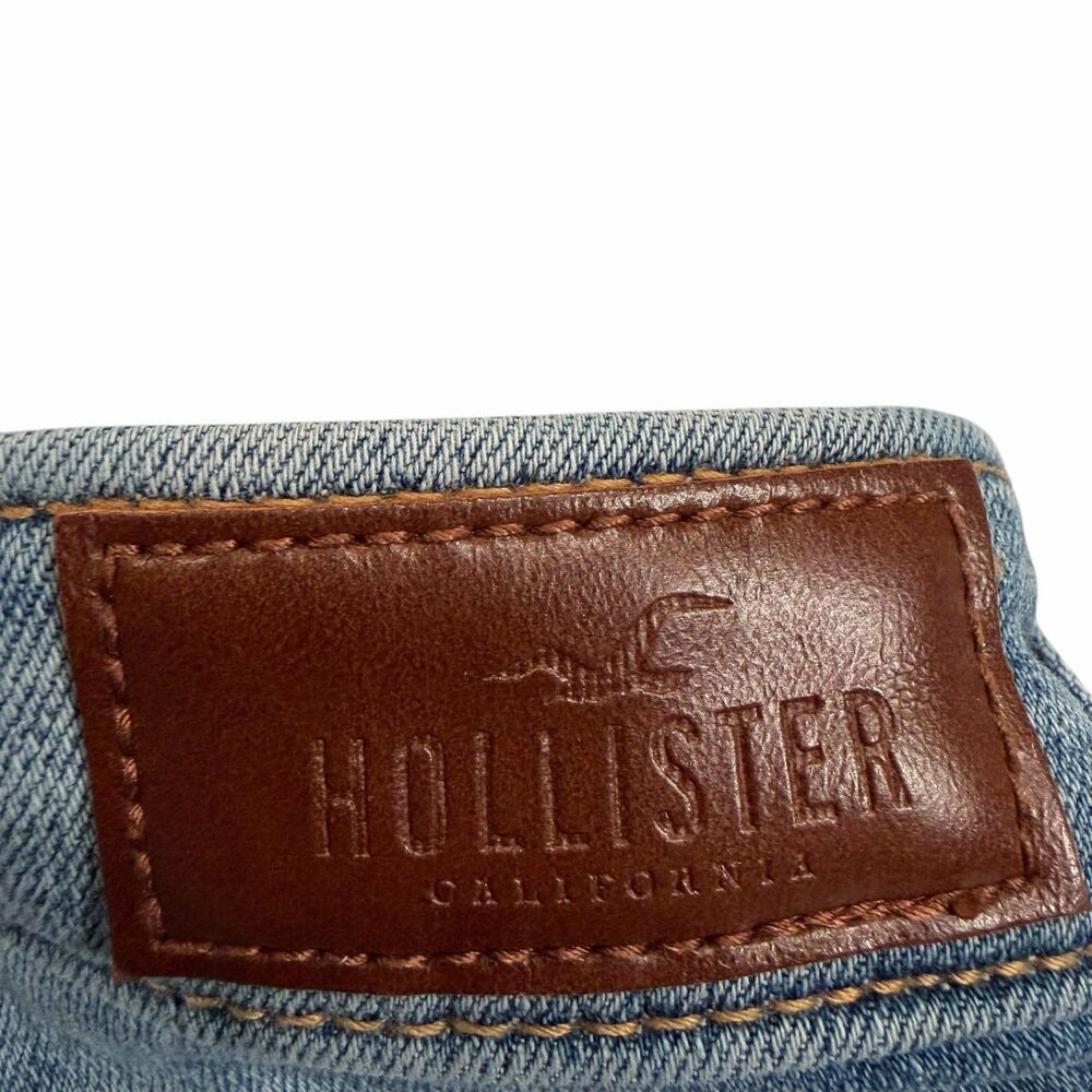 Hollister Jeans Curvy High Rise Crop Super Skinny Women’s Denim Stretch Size 13R - Picture 7 of 11